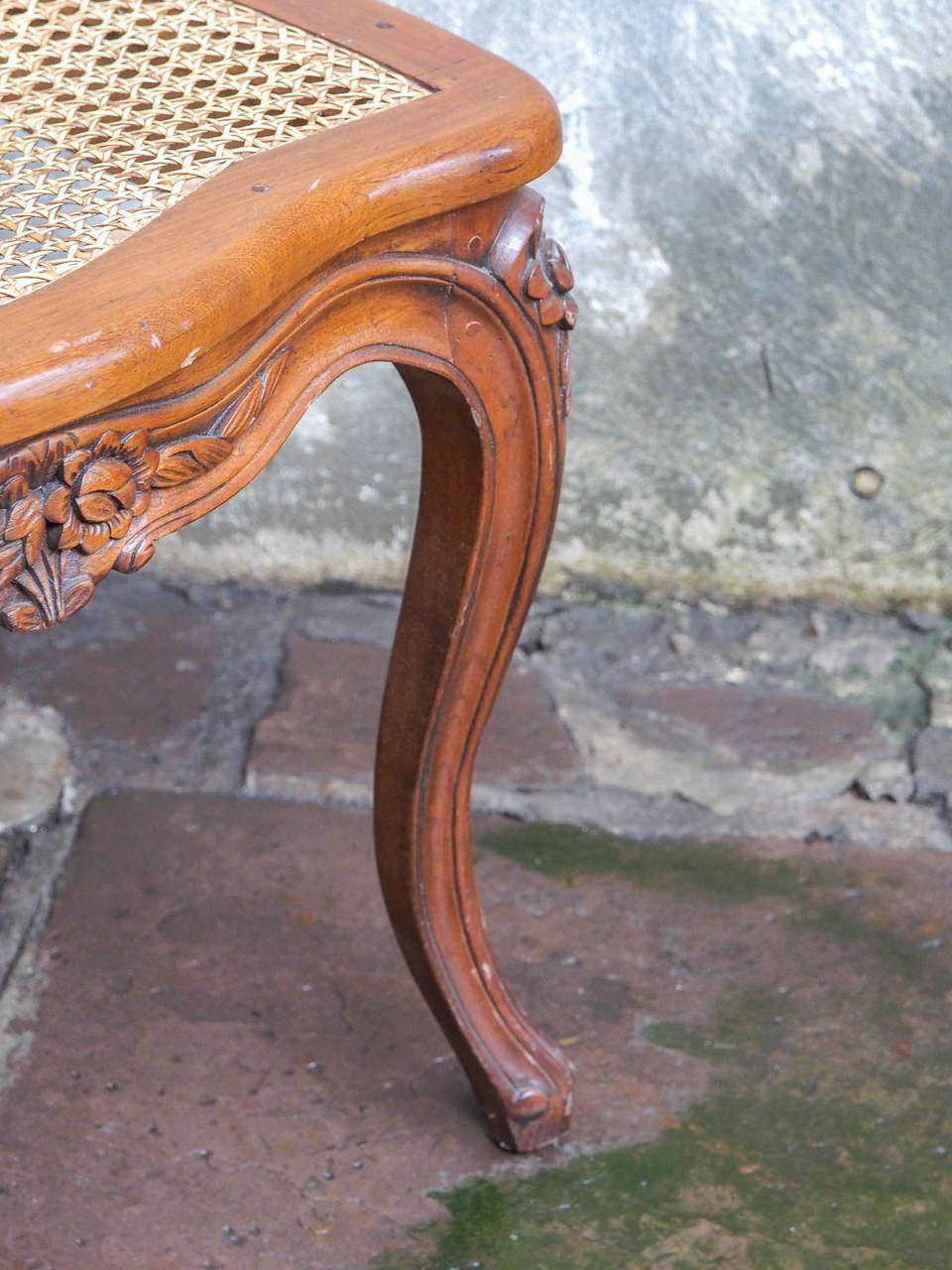 Eight French Walnut and Cane Dining Chairs, circa 1900 1