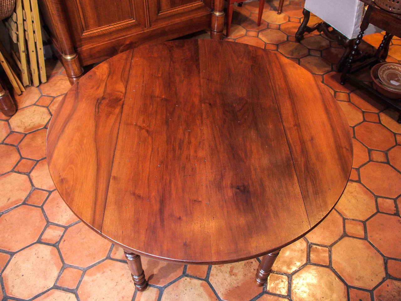 French 19th Century Mahogany Drop-Leaf Supper Table, circa 1850