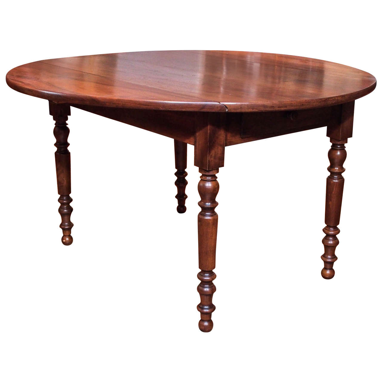 19th Century Mahogany Drop-Leaf Supper Table, circa 1850