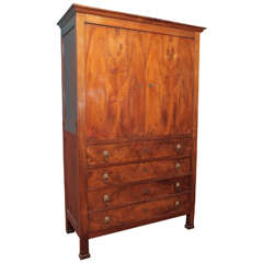 French Directoire Period Mahogany "Pantalonier" Commode