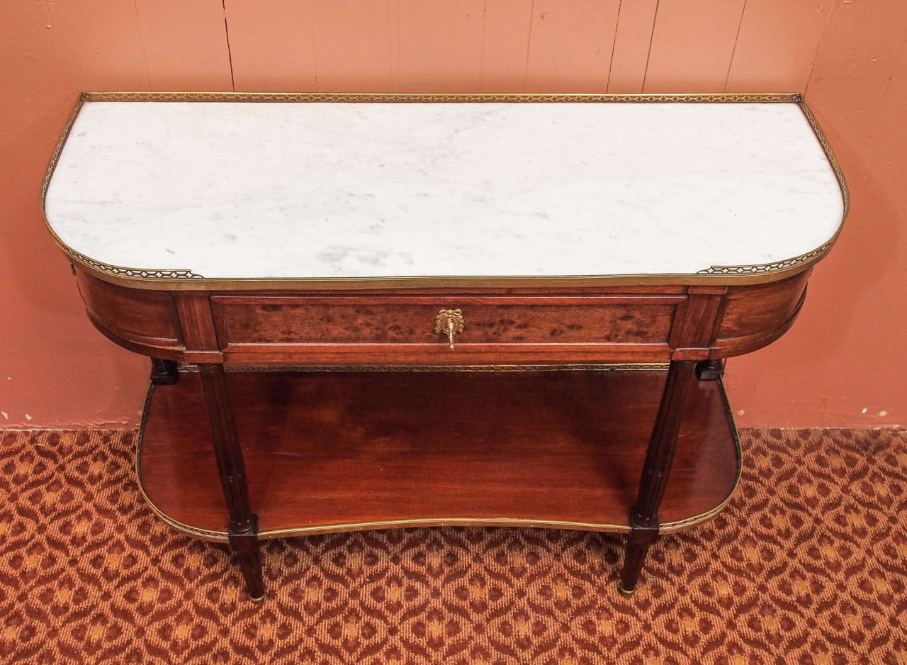 French Classic Louis XVI Period Mahogany Console, circa 1780