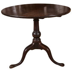 18th Century Oak Pedestal Table
