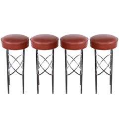 Set of 4 Stools by James Mont, ca 1940's