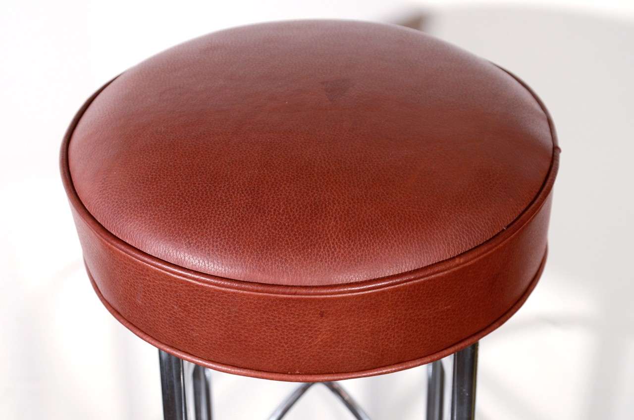 Modern Set of 4 Stools by James Mont, ca 1940's For Sale