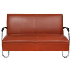 Wh Gispen Leather Sofa