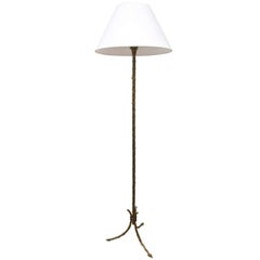 Bronze Faux Bamboo Floor Lamp