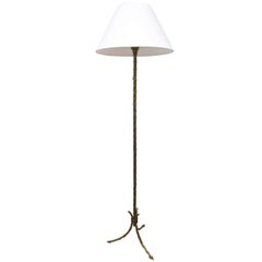 Bronze Faux Bamboo Floor Lamp