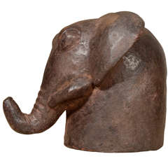 An Elephant Head Puppet by the Makura People of southern Tanzania