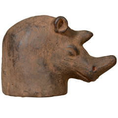 Rhino Puppet Head by the Makua People of southern Tanzania