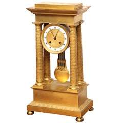 Antique 19th Century French, Ormolu and Bronze Clock