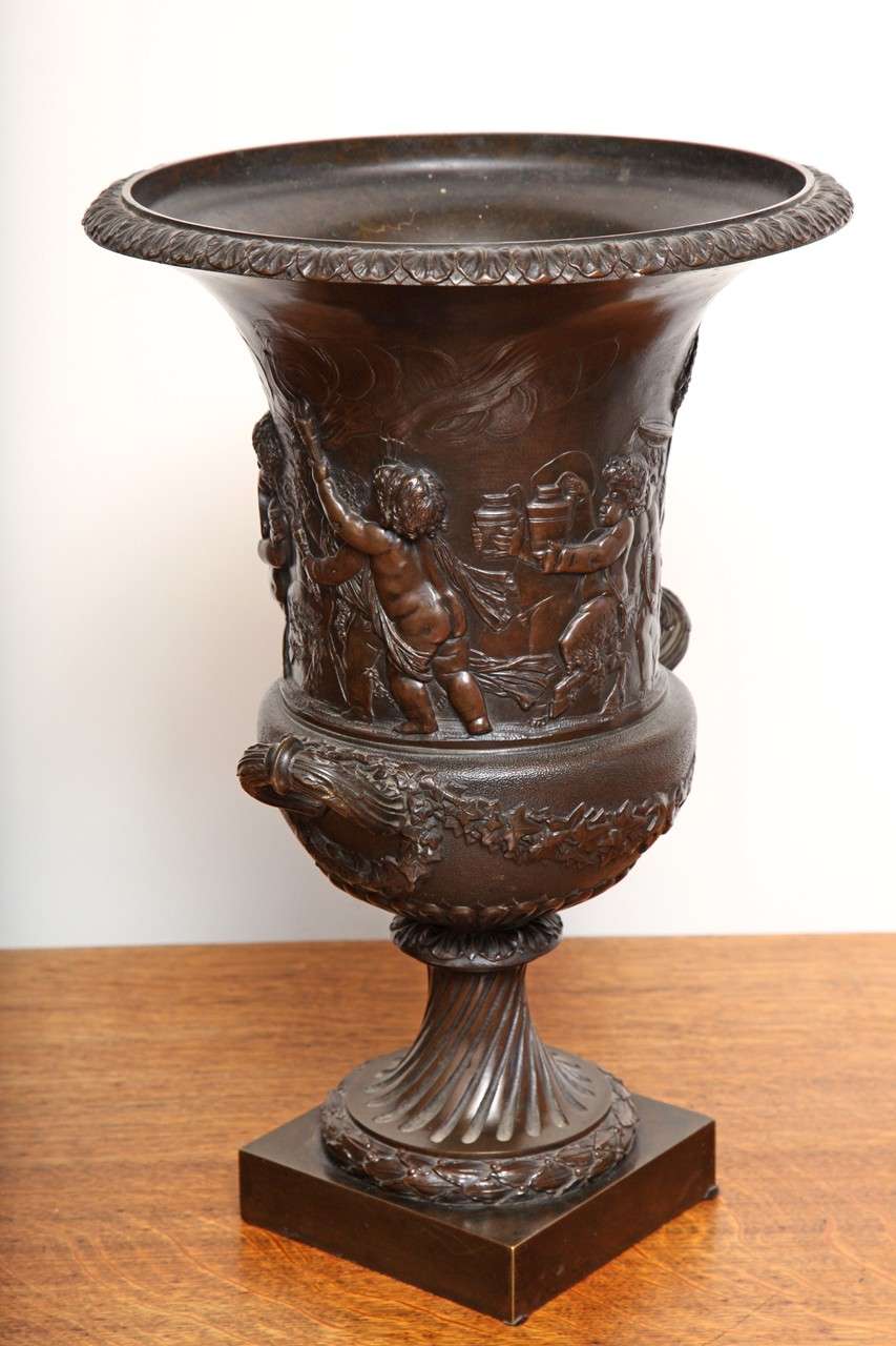 19th Century Bronze Urn For Sale 5