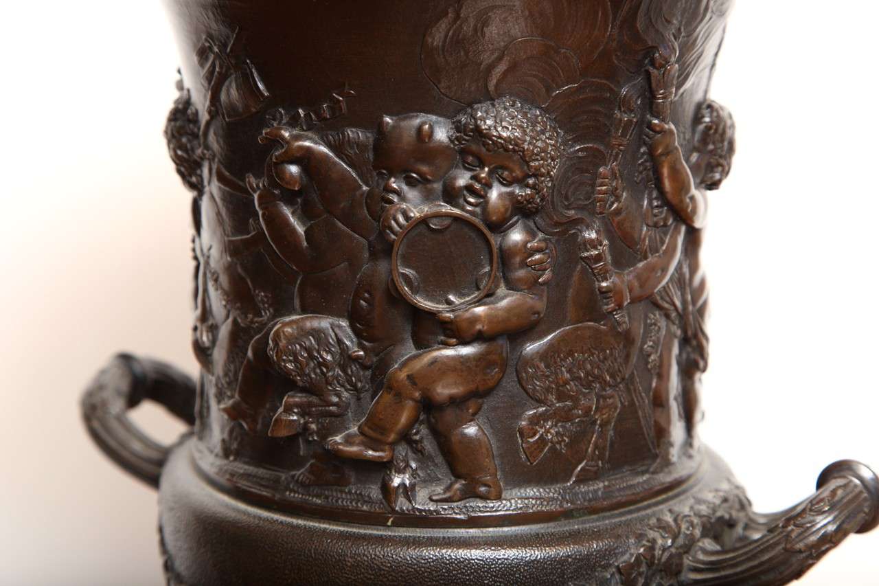 19th Century Bronze Urn For Sale 8