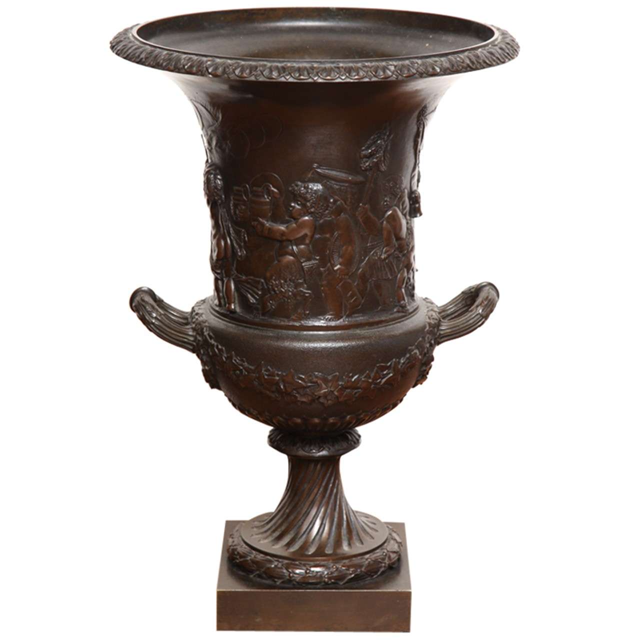 19th Century Bronze Urn For Sale