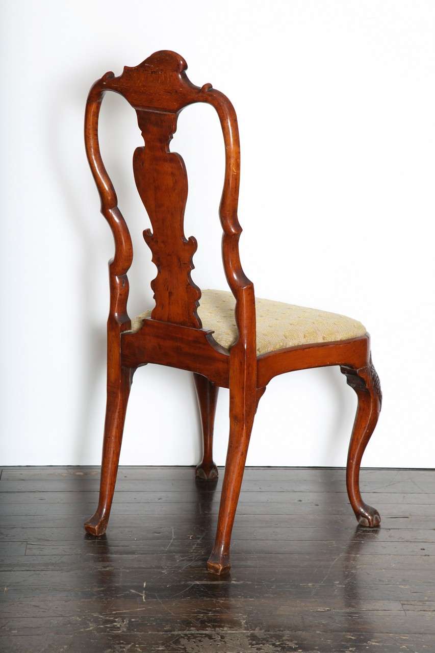 18th Century English Cabriole Leg Chair 1