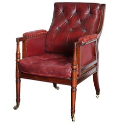 English Regency Library Armchair