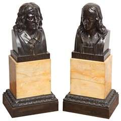 Two 19th Century French Bronze Busts 4