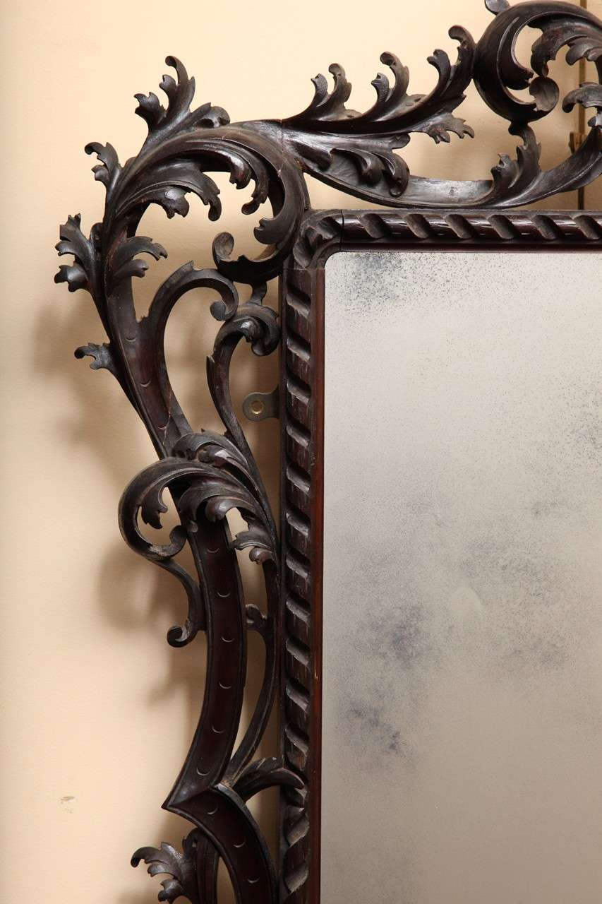 George III Late 18th Century Carved Mirror For Sale