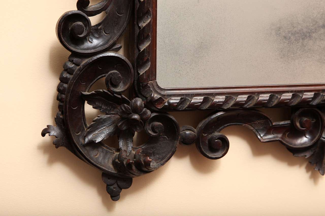 Late 18th Century Carved Mirror For Sale 2