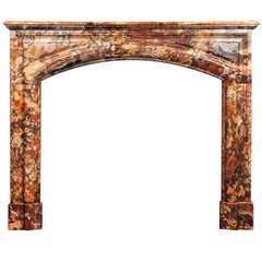 19th Century Sarrancolin Marble Fireplace