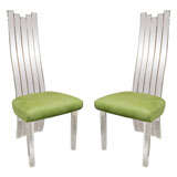 Pair of Lucite Hall Chairs