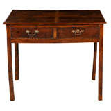 Antique Yew Side Table with Drawers Antique Yew Side Table with Drawers