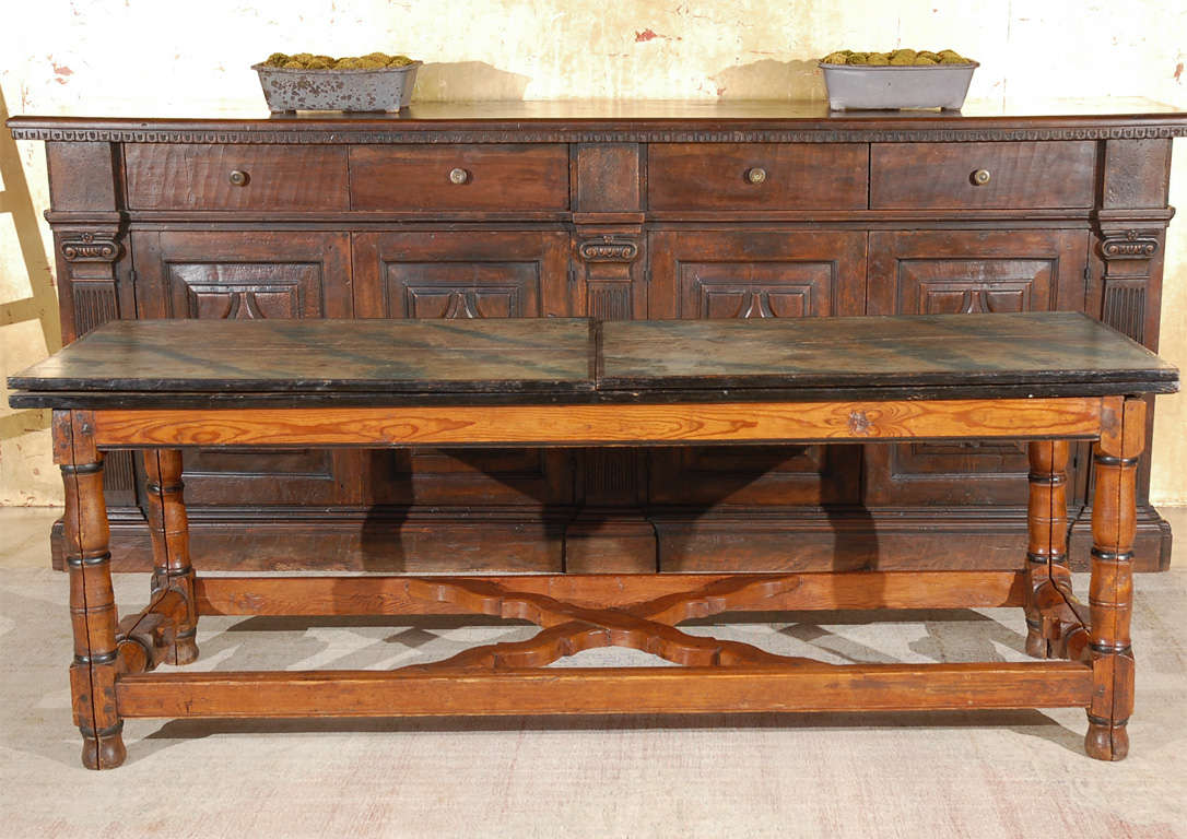 Italian Walnut Refractory Table