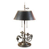 Vintage Pewter Swan Neck Chapman Lamp