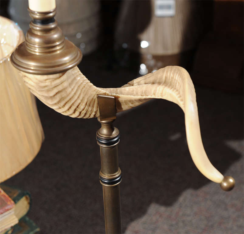 American Chapman Resin Horn Floor Lamp