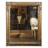 Large Patinated Mirror Large Patinated Mirror