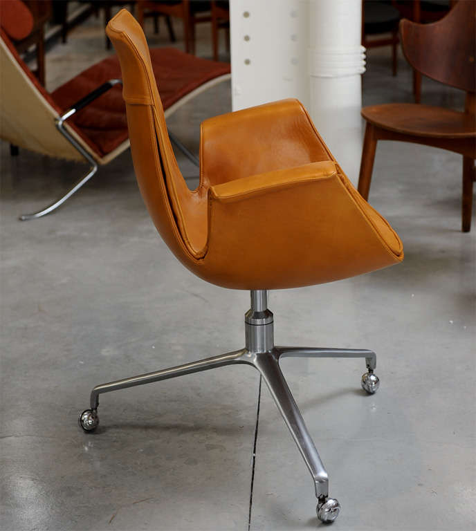 Leather Preben Fabricius and Jorgen Kastholm - Bird Chair