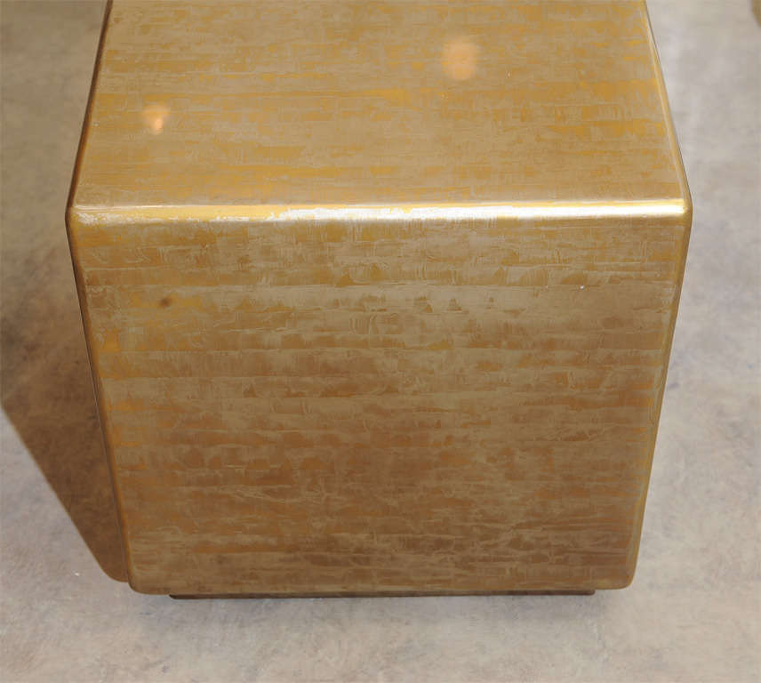 Wood A Pair of cube tables