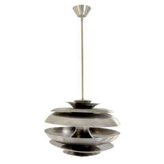 Vintage Aluminum Siren Chandelier