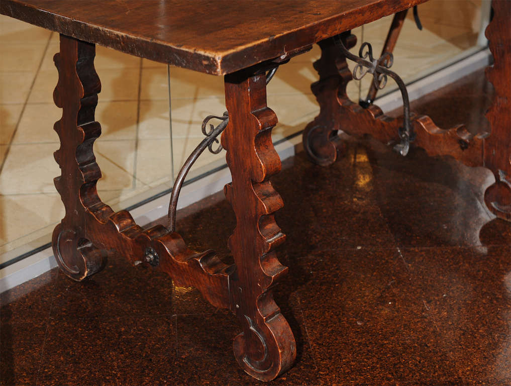 Spanish Baroque Trestle Table For Sale 1