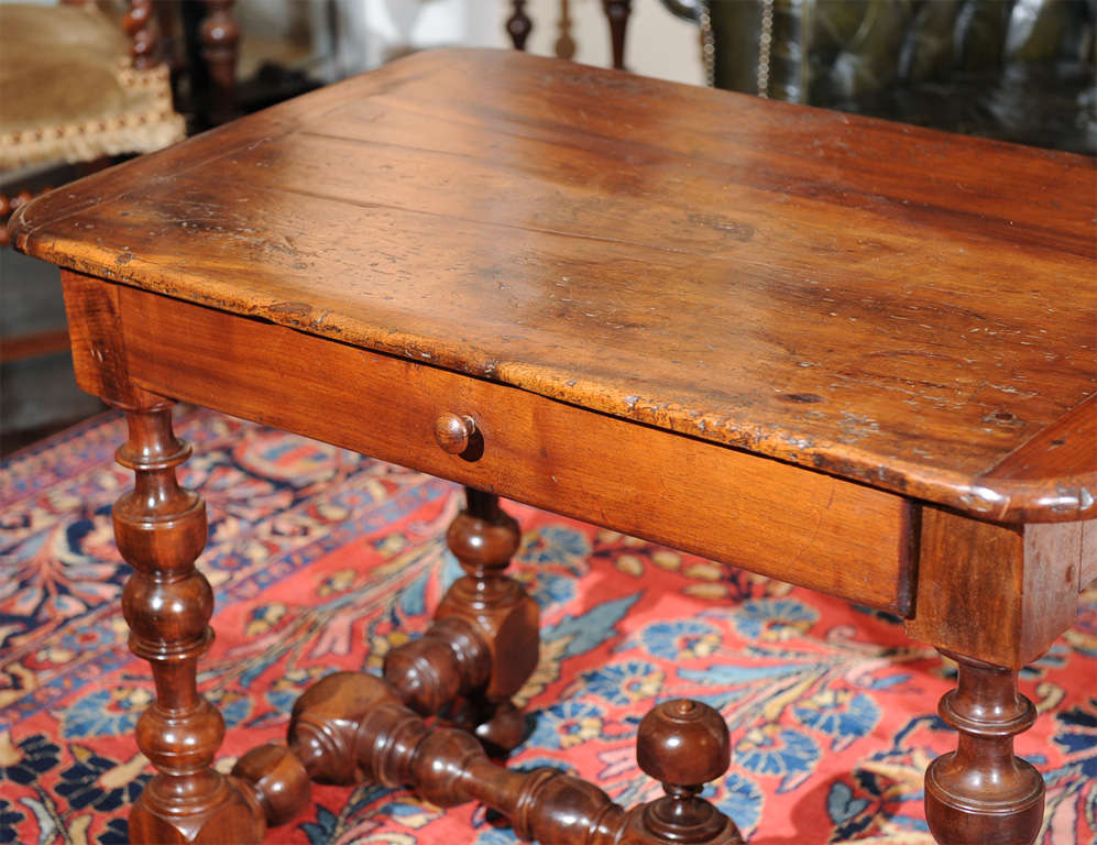 18th Century and Earlier French Walnut Writing Table, circa 1700 For Sale