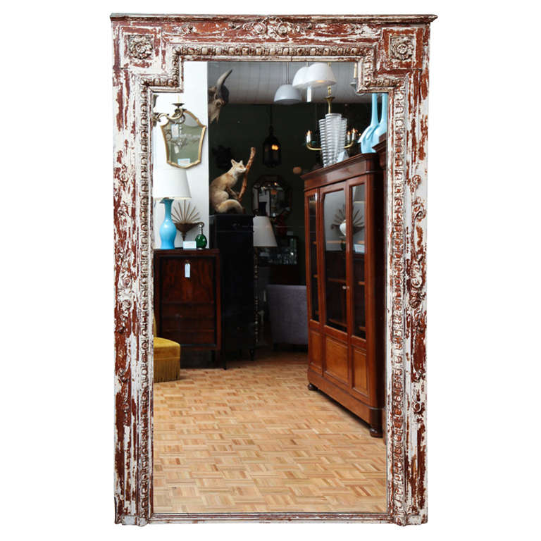 Large French 19th Century Mirror