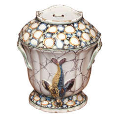 Faience Lavabo Vessel With Dolphin