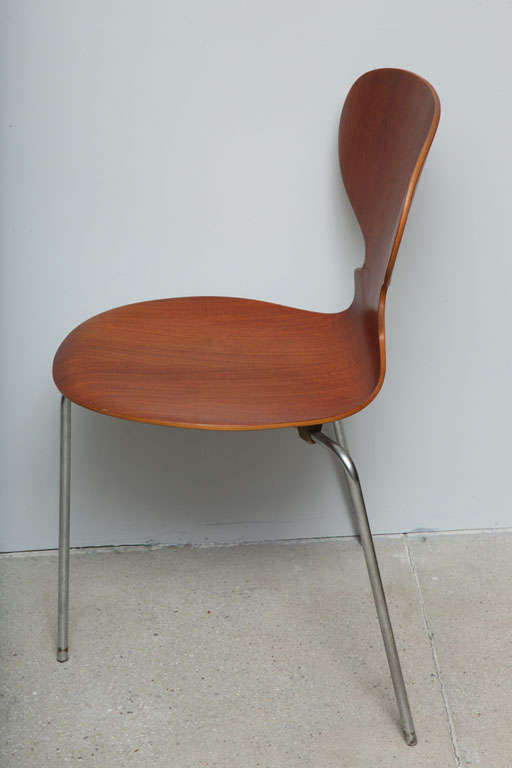 Teak Pr. Early Series Arne Jacobsen Ant Chairs For Sale