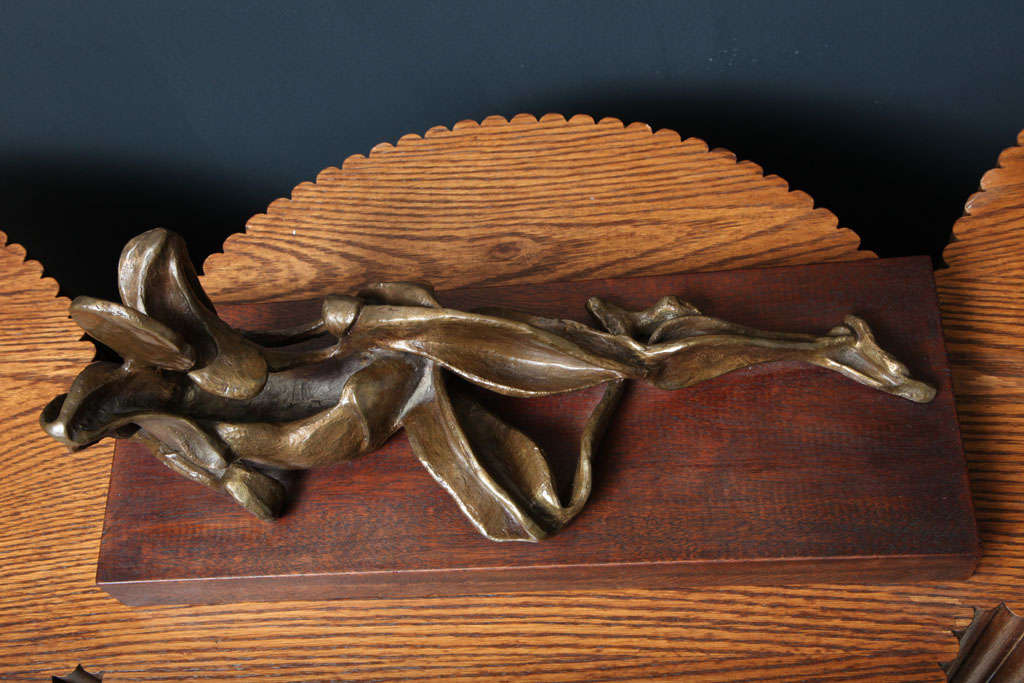 Bronze 1980's Figural Study Of A Reclining Female . For Sale 3