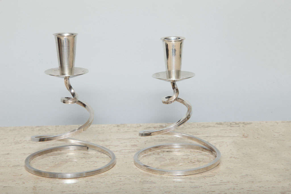 Pr. Fisher Mid Century Candlesticks