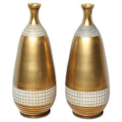 Gilt Glass 1950
s Lamp Bases