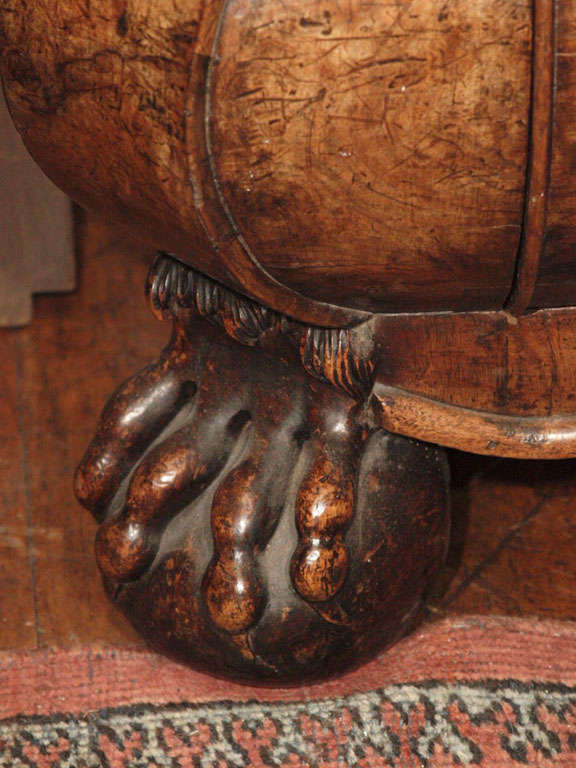 Antique Dutch Queen Anne Burled Walnut Cabinet 3