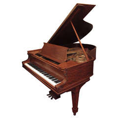 Antique Steinway 6' 2" Ribbon Mahogany Grand Piano