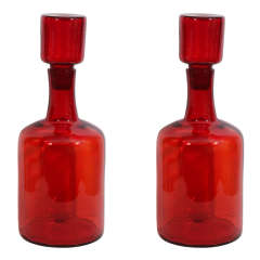 Blenko Glass Bottles