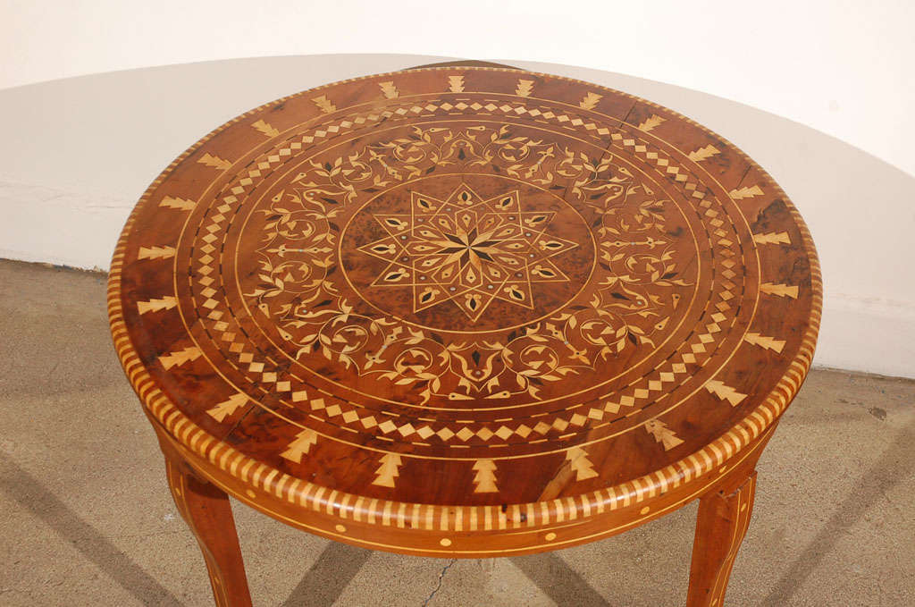 moroccan inlay table