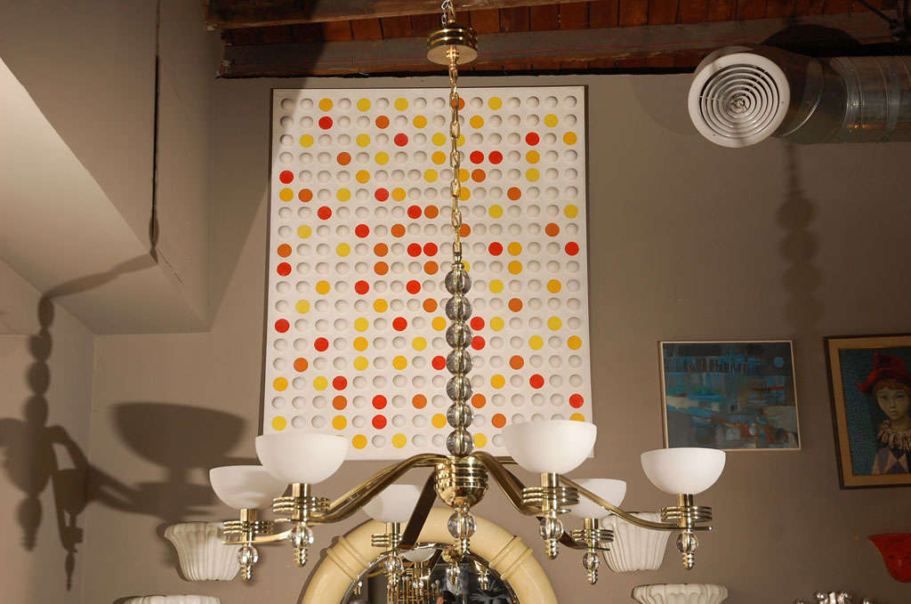Large Art Deco Chandelier by Bryan Cox