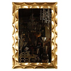 Gilded Honeycomb Mirror by Bryan Cox