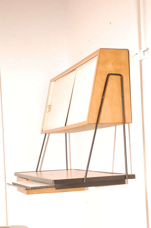 Arthur Umanoff Hanging Wall / Desk Unit for Elton at 1stDibs