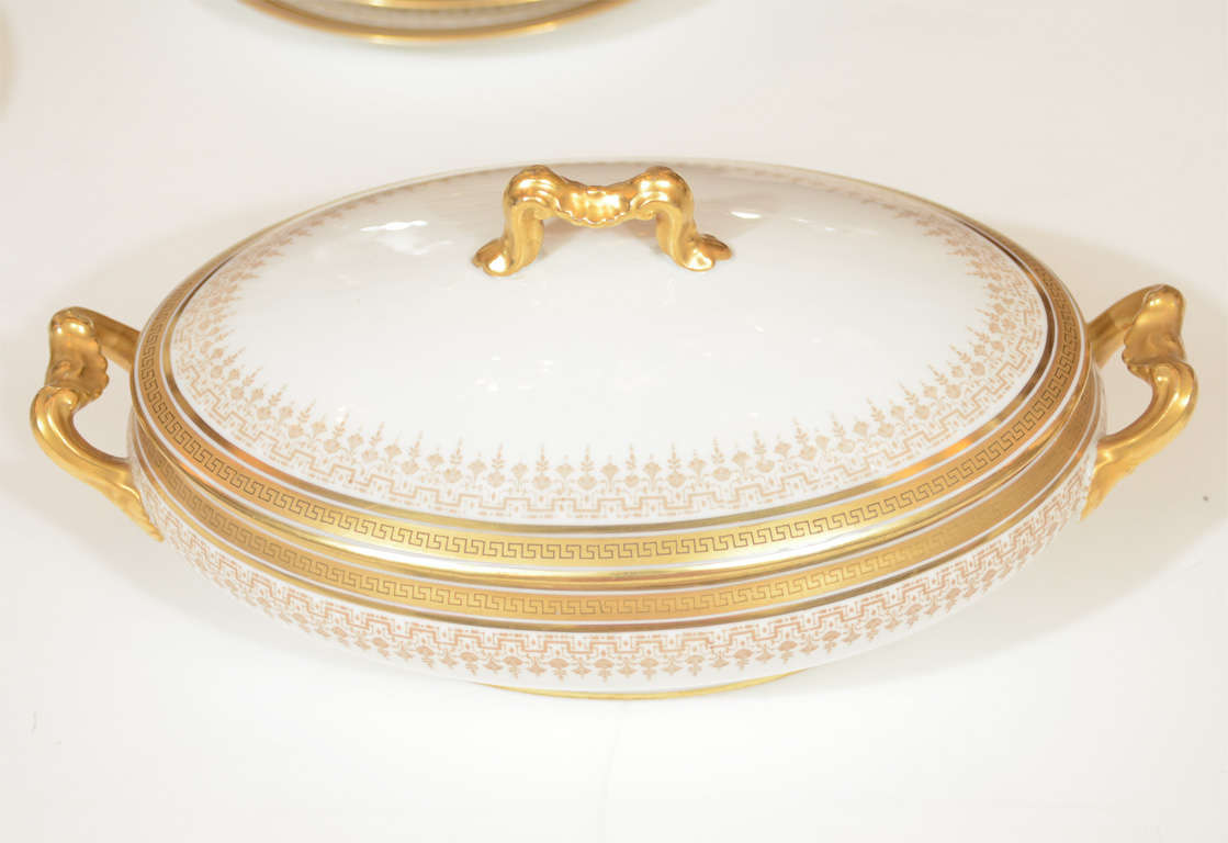 Elegant Desert  Service by L. Bernardaud & Co In Excellent Condition In New York, NY