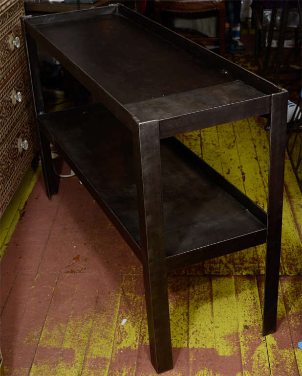 Belgium 2 Tier Steel Console