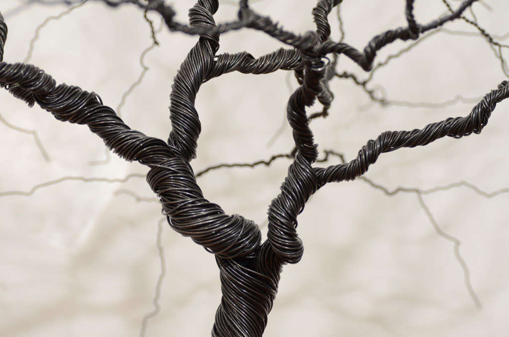 Contemporary Medium Wire Tree Sculpture by Pablo Avilla 3